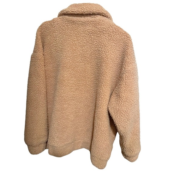 I.AM.GIA Pixie Teddy REVOLVE Zip Up Coat Jacket in Caramel Neutral Slouchy XS - Picture 3 of 9